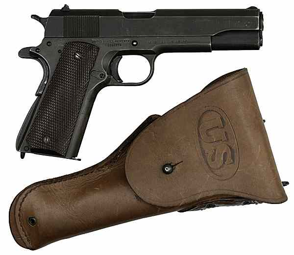 Appraisal: WWII Ithaca Model A Government Model Semi-Auto Pistol ACP cal