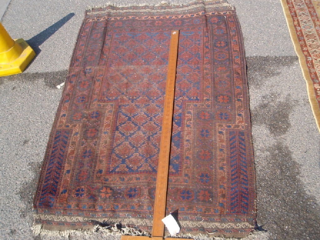 Appraisal: A Turkish prayer rug cm x cm