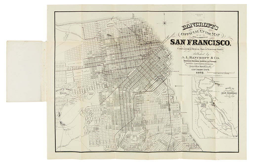 Appraisal: SAN FRANCISCO Bancroft A L Bancroft's Official Guide Map of