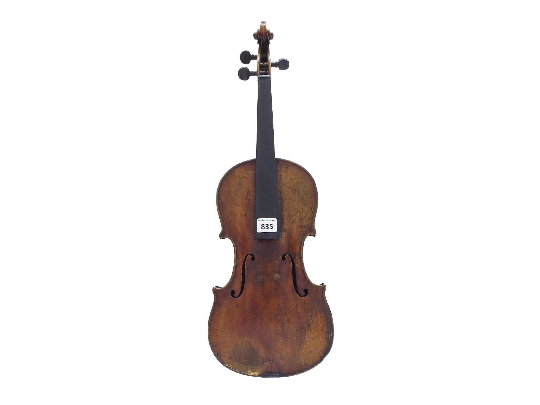 Appraisal: Late th century violin cm