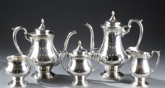 Appraisal: M Fred Hirsch Company five piece sterling tea service New