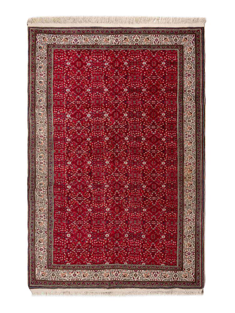 Appraisal: A Hereke Wool Rug A Hereke Wool Rug Second Half