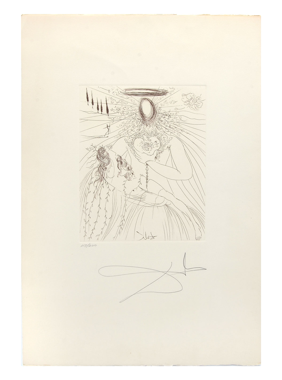 Appraisal: DALI Salvador Spanish - ''To Ev'ry Captive Soul '' Etching