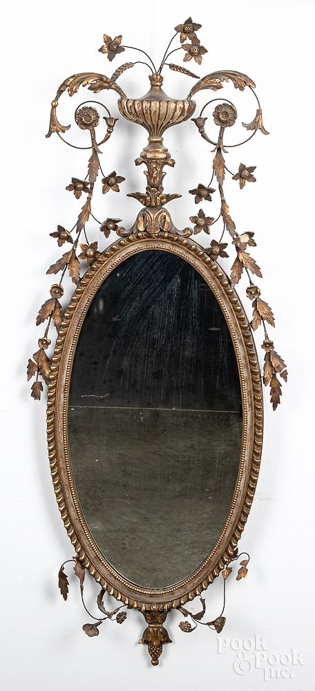 Appraisal: Giltwood mirror early th c Giltwood mirror early th c