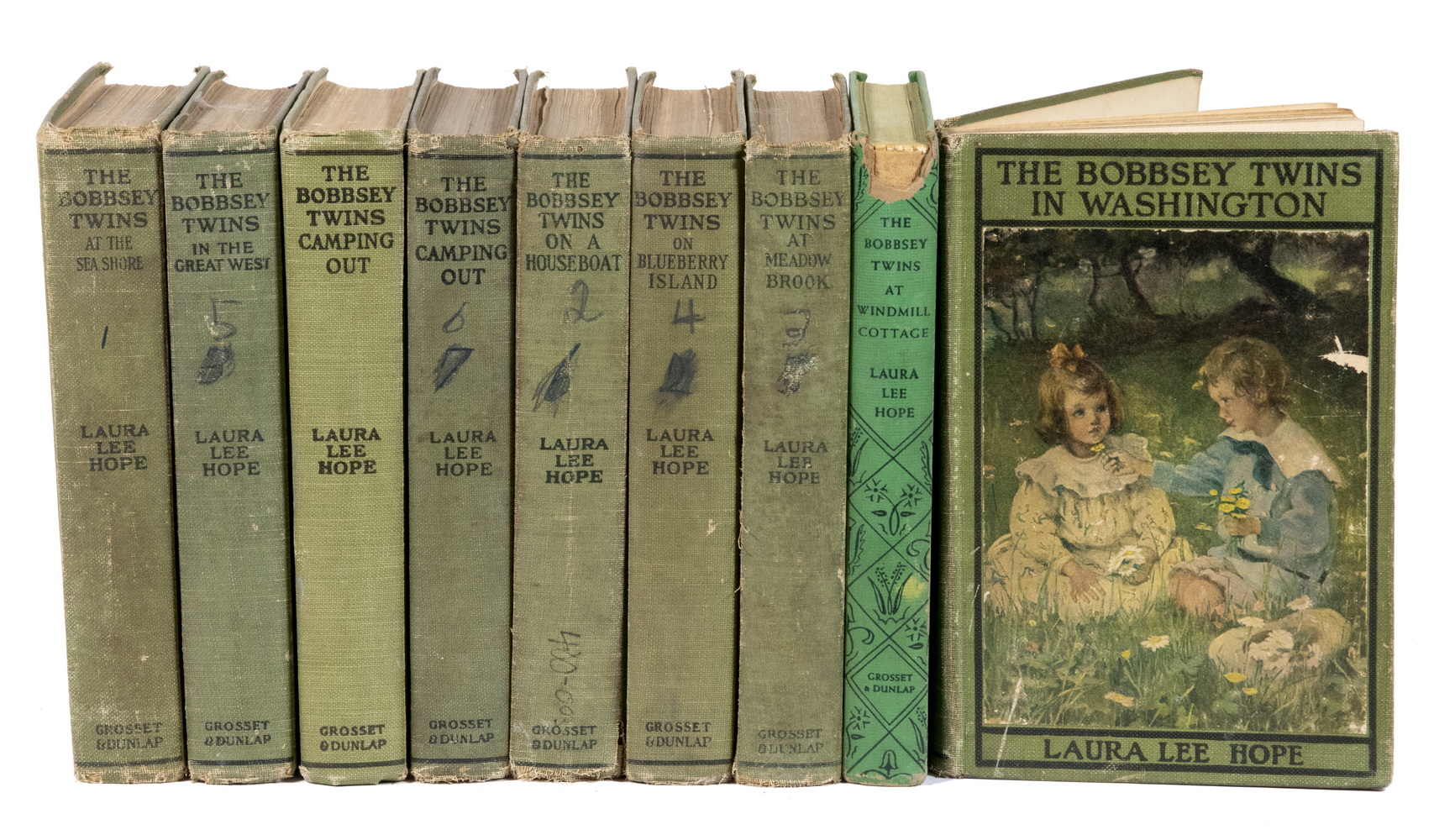 Appraisal: BOBBSEY TWIN BOOKS Grosset Dunlap published circa - with color