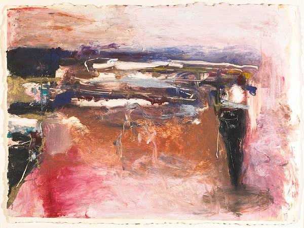 Appraisal: Tom Lieber American born Untitled Monotype in colors on wove