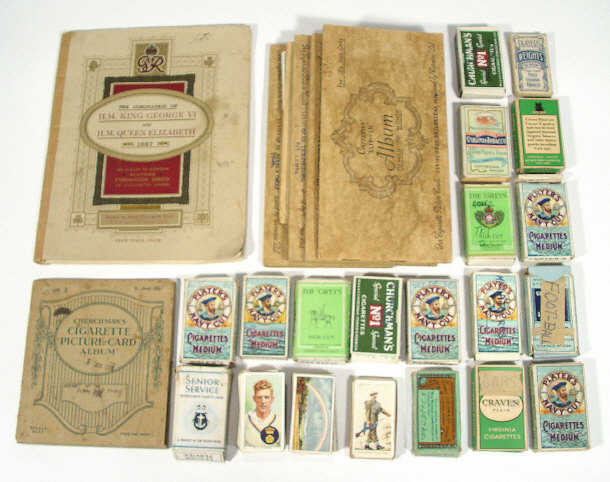 Appraisal: Extensive collection of cigarette cards some in albums including Players