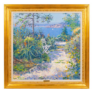 Appraisal: Pierre Bittar French b Le Coin Du Jardin oil on