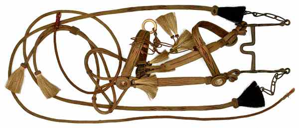 Appraisal: US Prison-Made Bridle and Reins with Bit Condition Very good