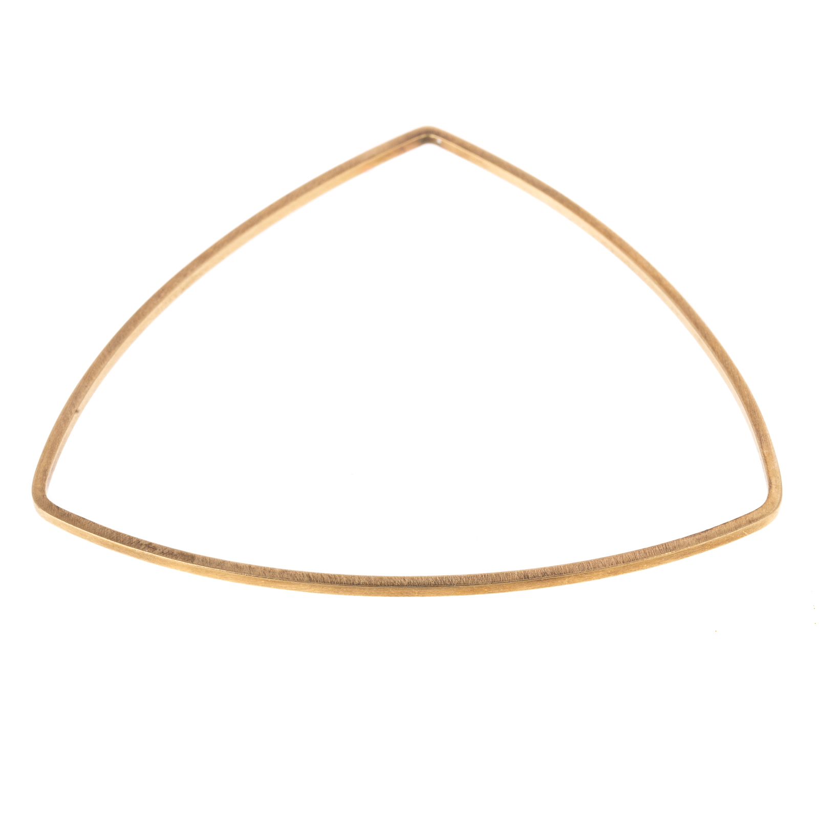 Appraisal: A K TRIANGULAR BANGLE BY BETTY COOKE K yellow gold