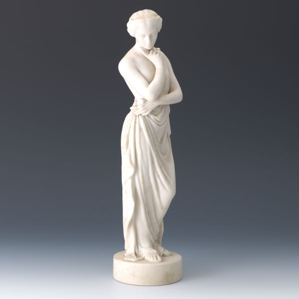 Appraisal: PARIAN PORCELAIN FIGURINE MEDITATION Parian figurine of a woman posing