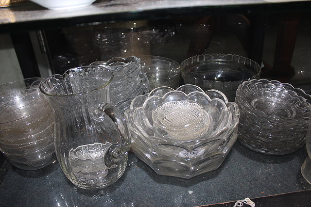 Appraisal: A COLLECTION OF CUT GLASS BOWLS plates and finger bowls