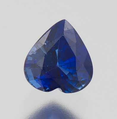 Appraisal: An Unmounted Blue Sapphire Heart faceted cut weighting ct Origin