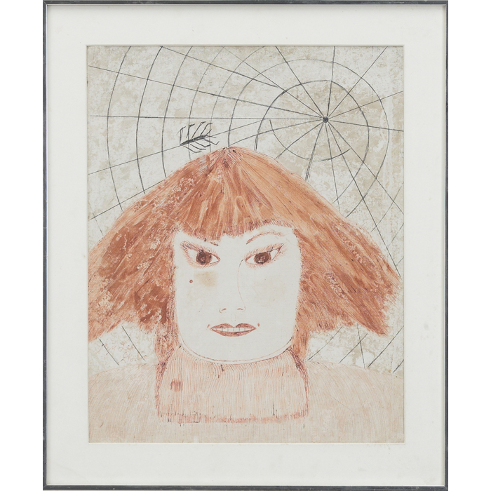 Appraisal: Lee Godie American - The Spider Web c pen and