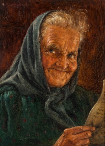 Appraisal: a Hans Barttenbach Elderly Woman oil on panel German b