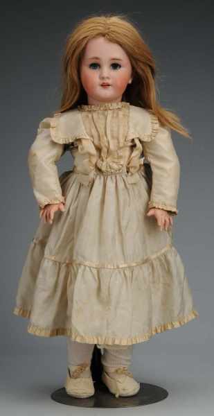 Appraisal: French Bisque B b Doll Description DEP Jumeau replaced eyes