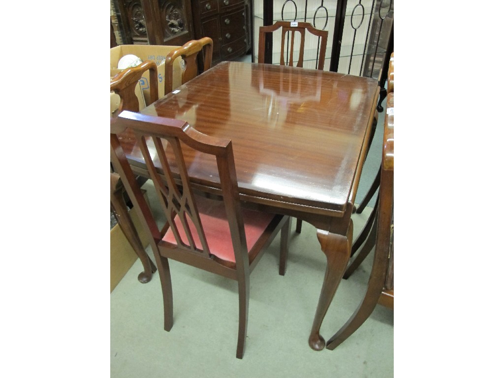 Appraisal: Walnut dining room suite six pieces and a pair of