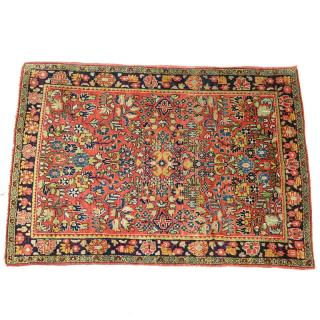 Appraisal: Antique Persian Sarouk Rug Antique Persian Sarouk Rug Sprays of