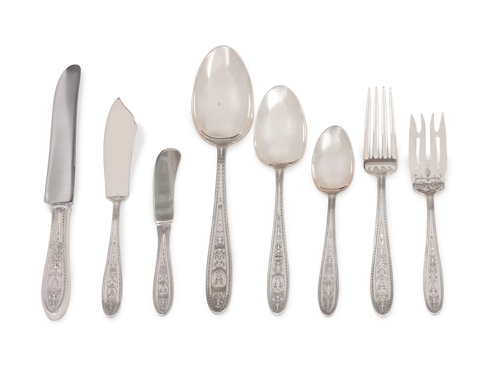 Appraisal: An American Silver Partial Flatware Service International Silver Co Meriden