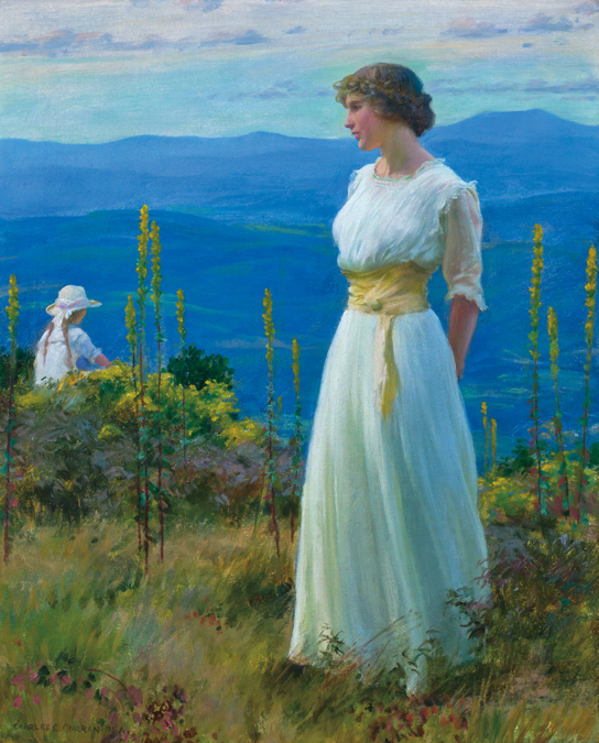 Appraisal: CHARLES COURTNEY CURRAN American - Far Away Thoughts oil on