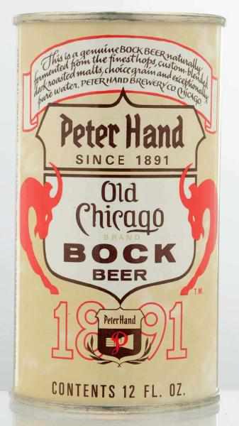 Appraisal: Peter Hand Old Chicago Bock Beer Can - Self-opening cal