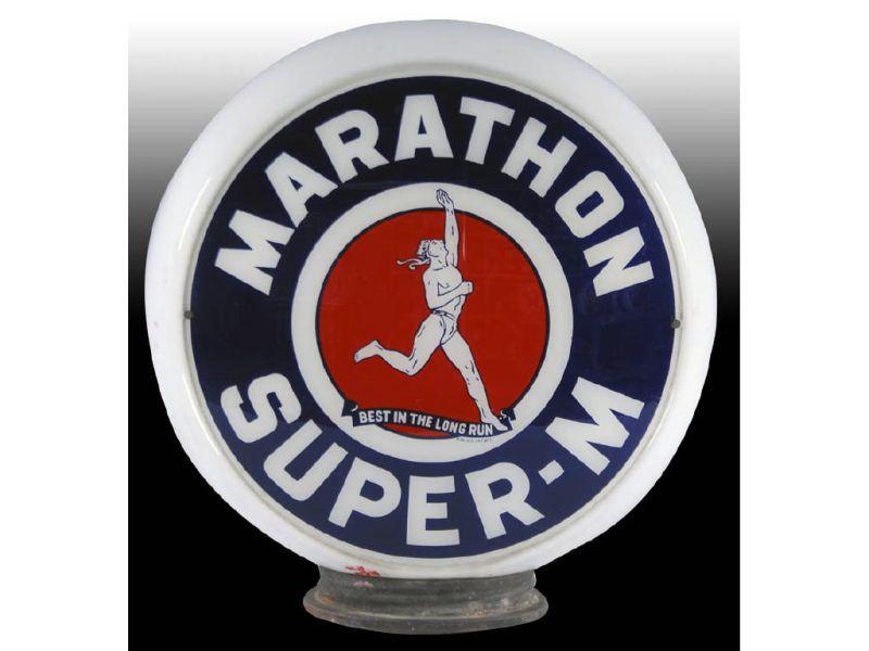 Appraisal: s -Piece Marathon Super-M Gas Globe Description '' T Base