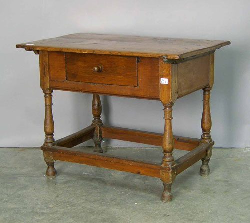 Appraisal: Pennsylvania pine and poplar tavern table h w