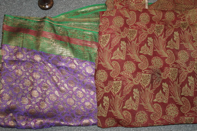 Appraisal: AN INDIAN LARGE WALL HANGING with floral and fan designs