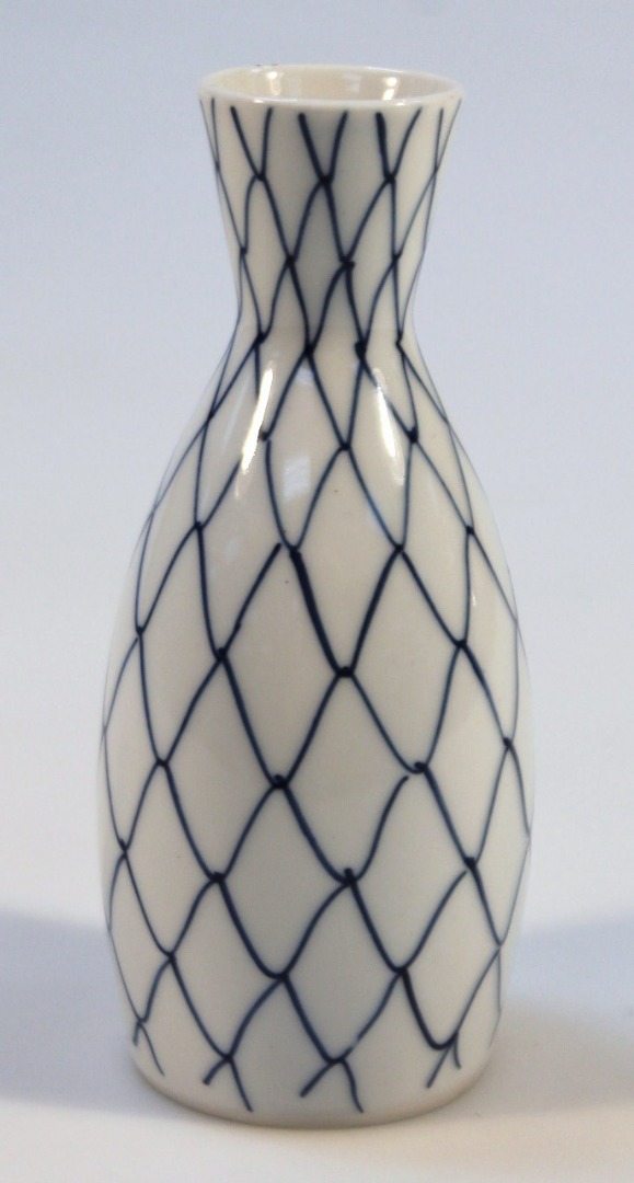 Appraisal: A Chinese earthenware vase blue and white decorated with a