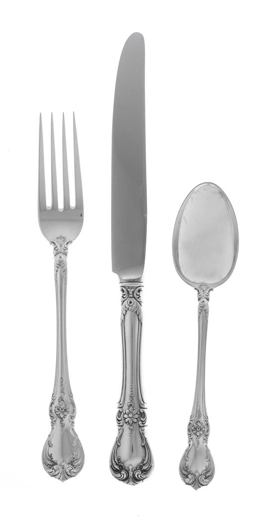 Appraisal: Sale Lot A An American Silver Flatware Service Towle Silversmiths