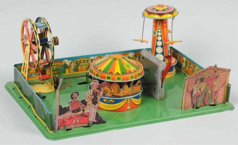 Appraisal: Tin Pressed Steel Wyandotte Carnival Toy Set American Lever-action Includes