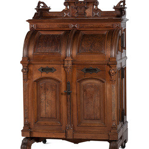 Appraisal: A Renaissance Revival Carved and Burl Walnut Wooton Desk Wooton