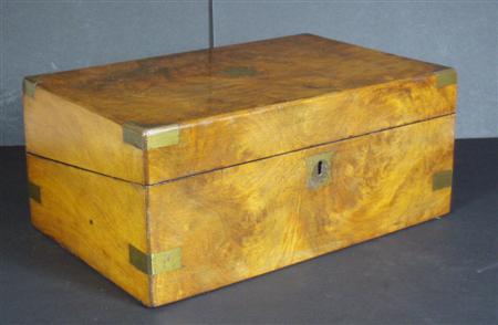 Appraisal: Two th century writing slopes comprising a walnut brass bound