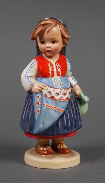 Appraisal: International Hummel Serbian girl Figurine has M I Hummel Signature