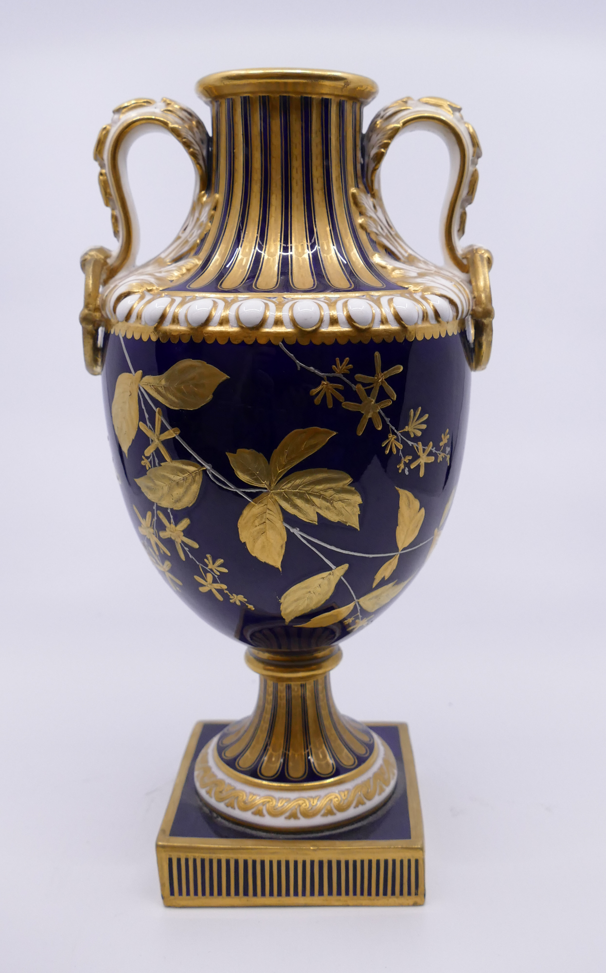 Appraisal: Mintons Gilt Cobalt Urn- As Is-