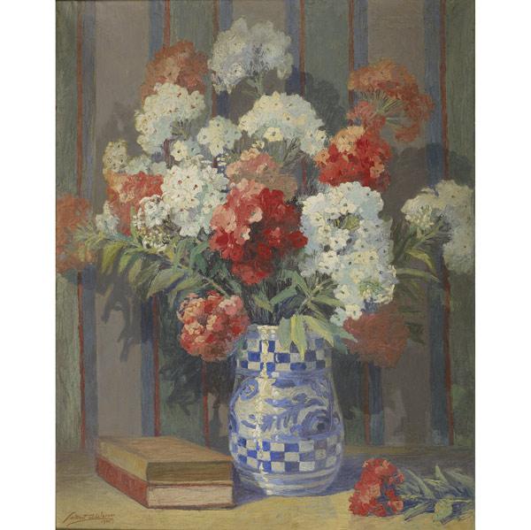 Appraisal: LAMONT ADELBERT WARNER American - Five untitled floral still life