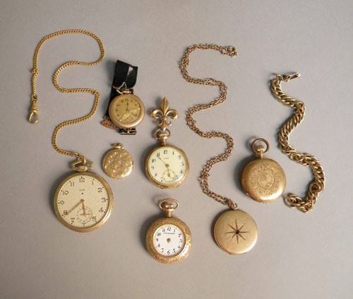 Appraisal: Group of pocket watches and parts