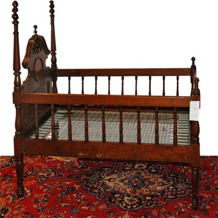 Appraisal: Victorian Walnut Crib Estimate -