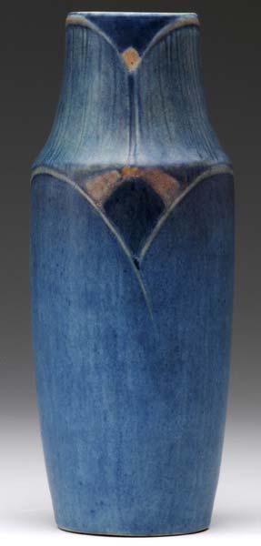 Appraisal: NEWCOMB COLLEGE Vase decorated with stylized floral design unidentified artist