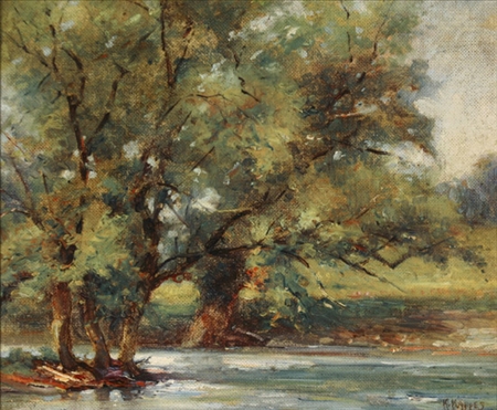 Appraisal: Karl A Kappes American - A Tree Lined River Signed