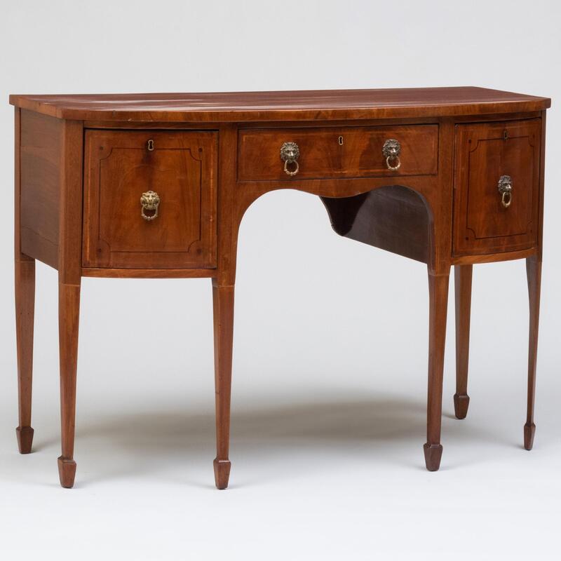 Appraisal: Regency Inlaid Mahogany Sideboard x ft x in Condition A