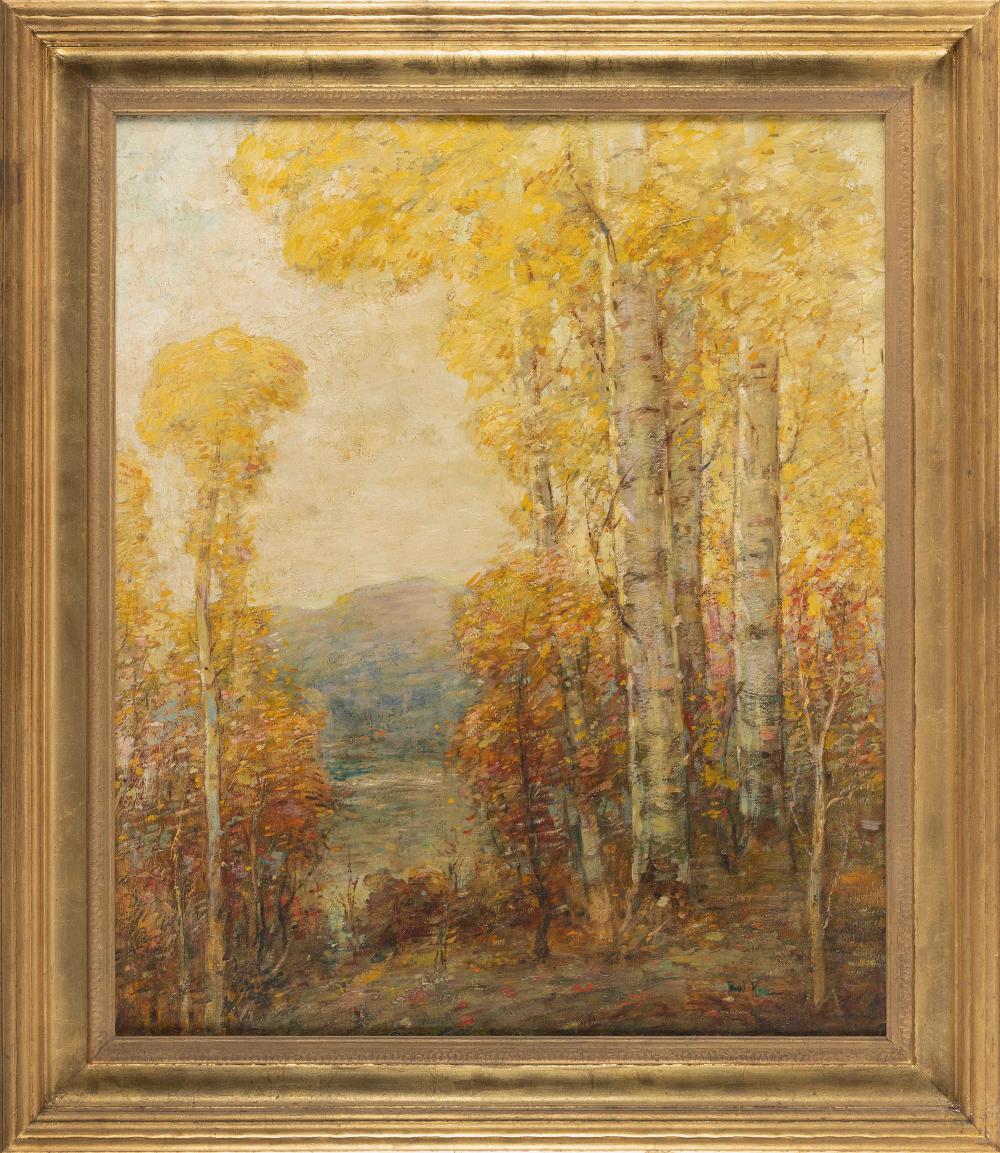 Appraisal: PAUL BERNARD KING NEW YORK PENNSYLVANIA - MOUNTAINS VIEWED THROUGH