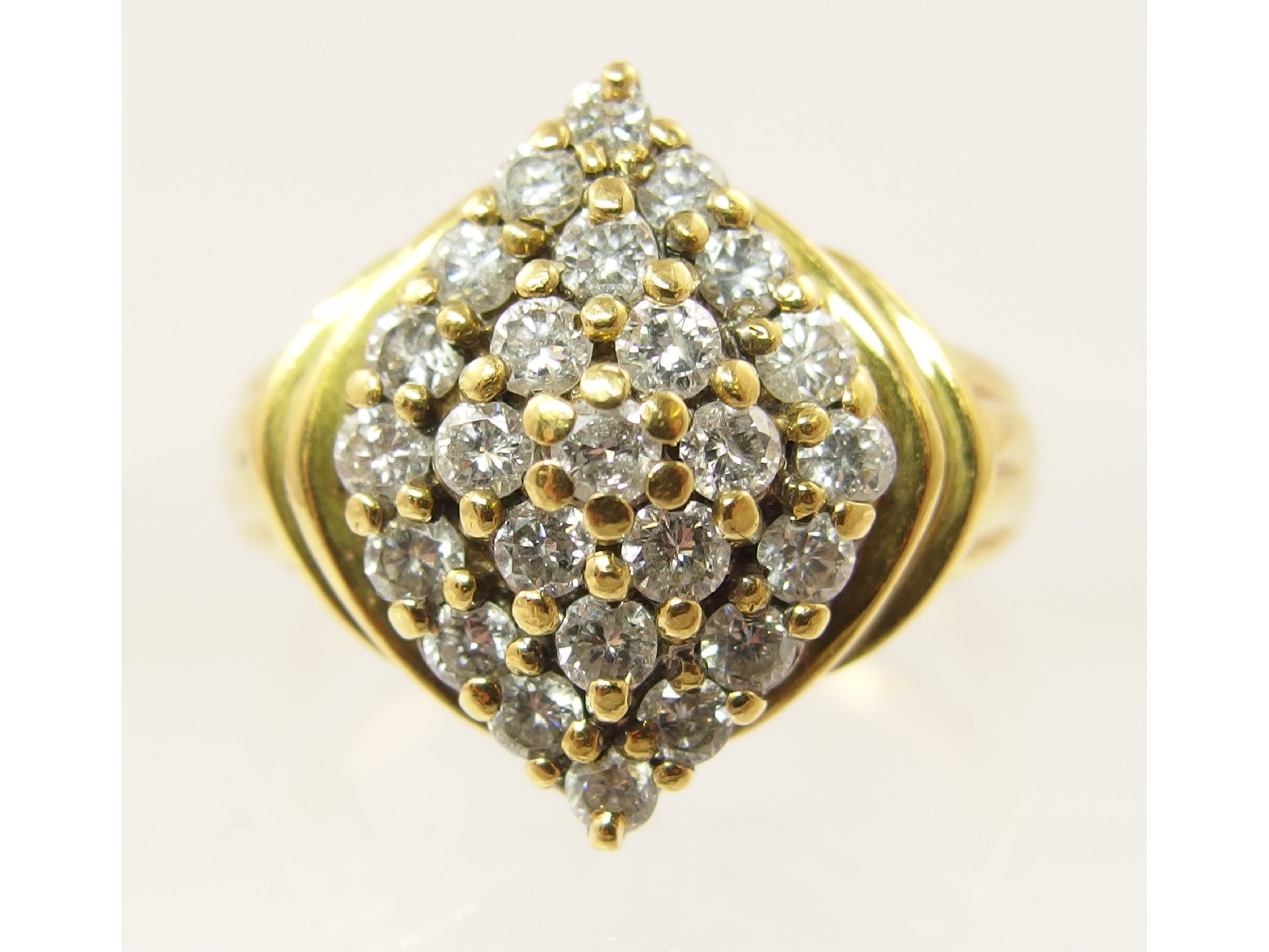 Appraisal: An ct diamond dress ringset with approximately cts of brilliant