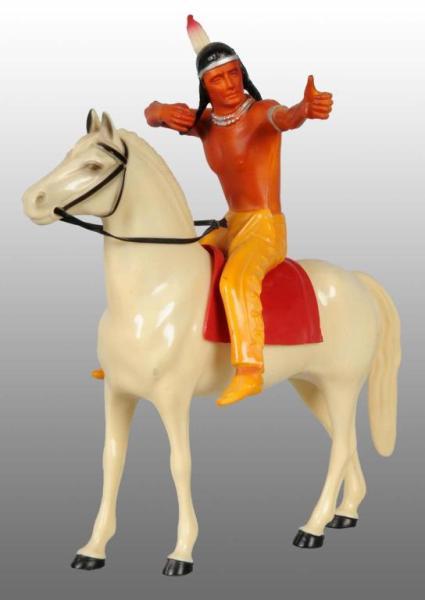 Appraisal: Hartland Horse and Brave Eagle Rider Description Plastic Walking white