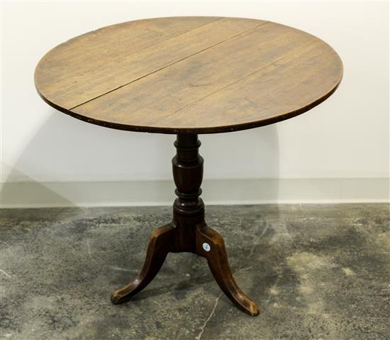 Appraisal: Sale Lot An American Oak Tilt-Top Tea Table Height x