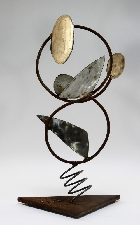 Appraisal: WHITEMORE BOOGAERTS KINETIC STEEL SCULPTURE RHODE ISLAND CIRCA A steel