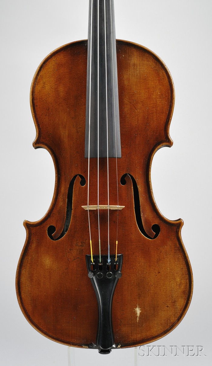 Appraisal: Modern Violin labeled JAY HAIDE length of back mm with