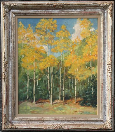 Appraisal: CREAMER Mary American th C ''Aspens Northern Arizona'' OIL C