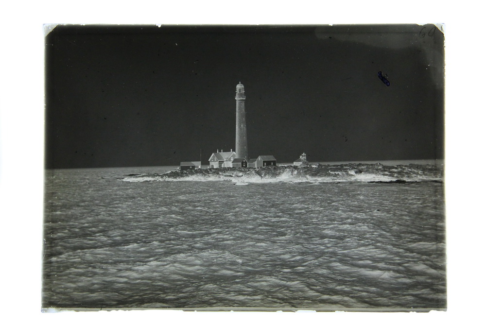 Appraisal: EXTREMELY RARE COLLECTION OF GLASS NEGATIVES OF THE LIGHTHOUSES OF