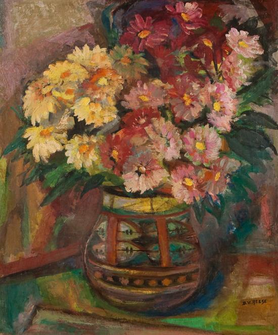 Appraisal: Dorothy Reese American - Still Life with Flowers oil on